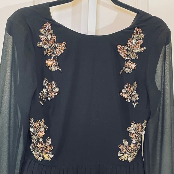 Ted Baker Dress with Sequins - Women 1 (S) - Blue - Picture 4 of 7